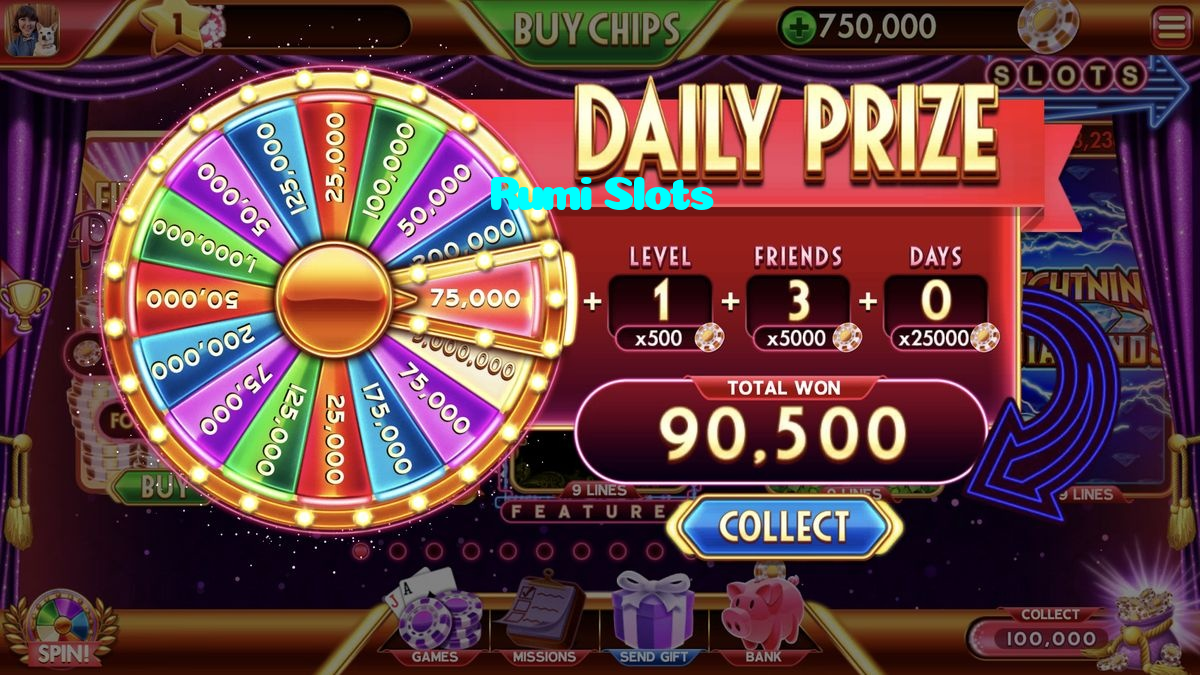 Rumi Slots casino presented on mobile device in Pakistan with slots and live games